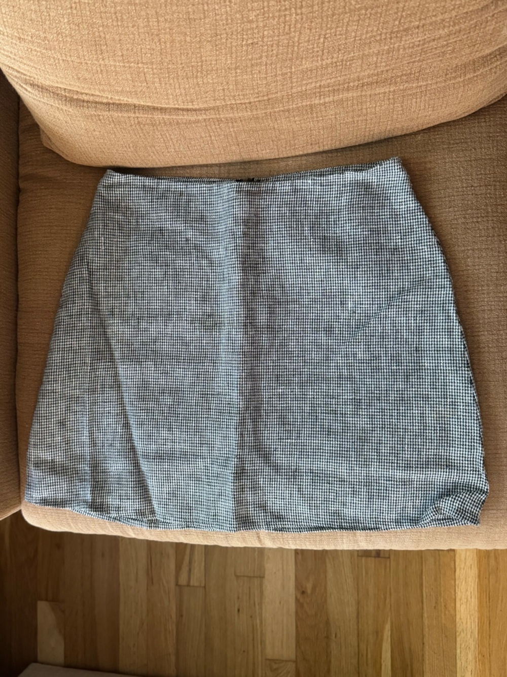 Reformation Black and White Mini Skirt